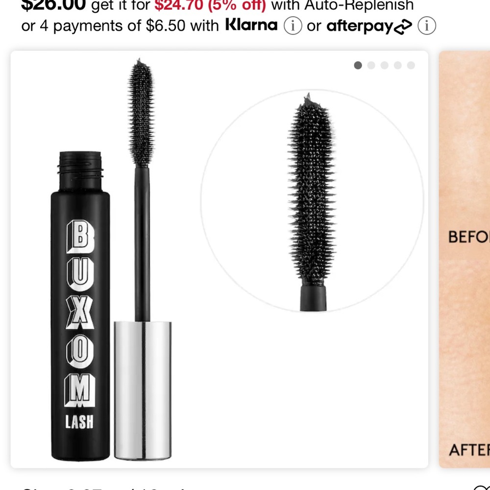 Buxom lash volumizing mascara
